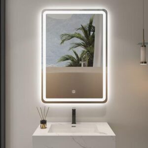מראת LED מלבנית לאמבטיה, 50×70 ס״מ